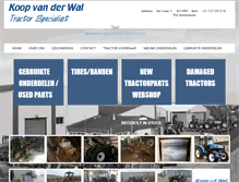 Tablet Screenshot of koopvanderwalusedparts.com